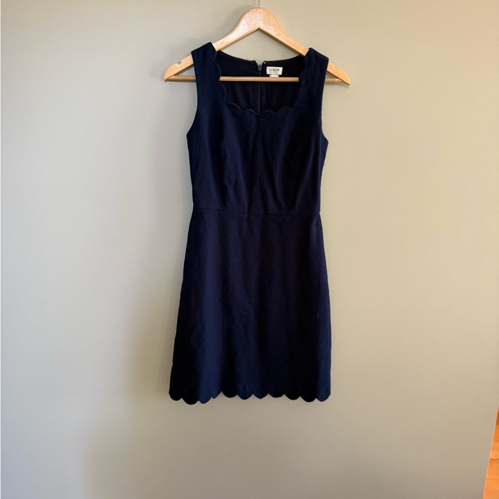 J. Crew Navy Blue Sleeveless Dress
